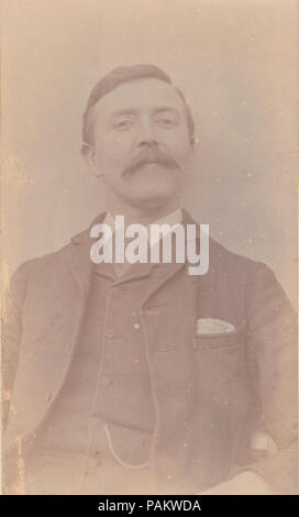 1892 Carte de visite (CDV) d'un homme appelé Frank Newcombe Banque D'Images