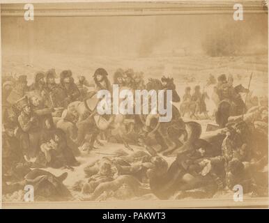 [Reproduction de Napoléon sur le champ de bataille d'Eylau par Antoine-Jean Gros]. Artiste : Inconnu (français) ; Après le baron Antoine Jean GROS (français, Paris 1771-1835 Meudon). Date : 1850. Musée : Metropolitan Museum of Art, New York, USA. Banque D'Images
