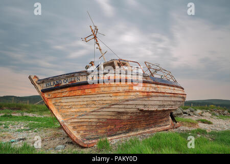 Reine de l'île St Andrews KY15 échoué à Tayinloan Banque D'Images