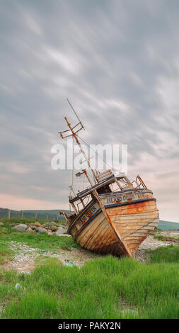 Reine de l'île St Andrews KY15 échoué à Tayinloan Banque D'Images