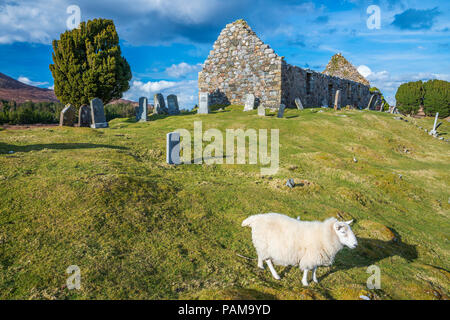 Cill Chriosd, B8083 à Broadford Torrin et Elgol Road, Ile de Skye, Ecosse, Europe Banque D'Images