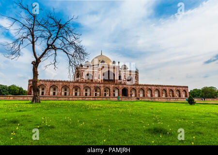 Humayuns Tomb, Delhi, site du patrimoine mondial de l'UNESCO. Un des moments historiques de la dynastie moghole Banque D'Images