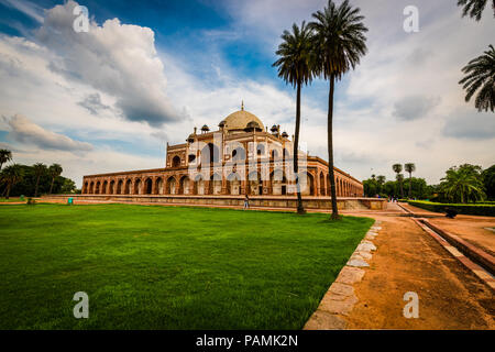 Tombe de Humayun, Delhi, site du patrimoine mondial de l'UNESCO Banque D'Images