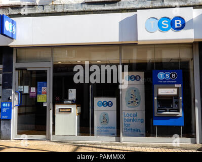 Basingstoke, Royaume-Uni - 05 juillet 2018 : l'entrée de la banque du BST à Winchester Street Banque D'Images