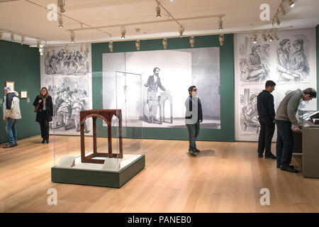 Vue de l'intérieur de la Morgan Library & Museum. Manhattan, New York City, USA, 29 Décembre 2017 Photo © Fabio Mazzarella/Sintesi/Alamy Stock Photo Banque D'Images