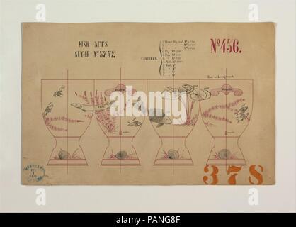 Le poisson m'ts N° 3737 du sucre. Artiste : Tiffany & Co. (1837-présent). Culture : L'Américain. Dimensions : hors tout : 8 1/4 x 12 3/4 in. (21 x 32,4 cm) Design : 8 1/4 x 12 3/4 in. (21 x 32,4 cm). Date : 1876. Musée : Metropolitan Museum of Art, New York, USA. Banque D'Images