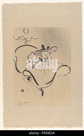 Jane Avril (de : Le Café Concert). Artiste : Henri de Toulouse-Lautrec (Français, Albi 1864-1901 Saint-André-du-Bois). Dimensions : Image : 10 1/2 x 8 7/16 in. (26,6 × 21,5 cm) feuille : 18 in. × 11 7/16 po. (45,7 × 29 cm). Imprimante : Edward Ancourt (Français, 19e siècle). Editeur : l'Estampe Originale. Series/portefeuille : le café concert. Date : 1893. Musée : Metropolitan Museum of Art, New York, USA. Banque D'Images