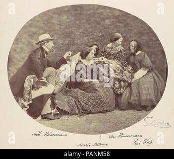 [Mathias Höusermann, Marie Antoine, Elise, Höusermann et Pepe Wöss]. Artiste : Franz Antoine (autrichien, 1814-1882). Date : 1850s-60s. Musée : Metropolitan Museum of Art, New York, USA. Banque D'Images