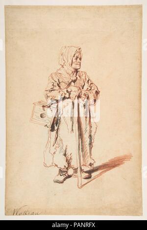 Avec une marmotte Savoyarde permanent fort. Artiste : Antoine Watteau (Valenciennes, France 1684-1721 Nogent-sur-Marne). Dimensions : 12 x 8 5/16 in. (31,2 x 20,3 cm). Date : ca. 1715. Au début de sa carrière, avant de se consacrer à des sujets populaires des amoureux, des aristocrates, et la commedia dell'arte, Watteau chiffres traités thèmes inspirés par sa formation du Nord : les difficultés de la vie militaire et les tribulations des classes inférieures. Cette fiche est l'une d'une dizaine de représentant des Savoyards, indigènes de la région de Savoie, dont les circonstances pauvres parfois amenés à prendre une vie itinérante en tant que s Banque D'Images