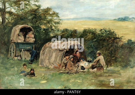 William Mctaggart - le camp de gitans Banque D'Images