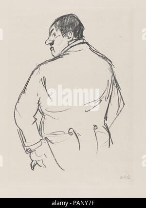 Emil Jannings comme Rodrigo Quast. Artiste : Emil Orlik (Prague, Berlin 1870-1932 austro-hongrois). Fiche technique : Dimensions : 15 x 11 7/16 7/16 in. (39,2 x 29,1 cm). Editeur : Publié par Neue Kunsthandlung, Berlin. Series/portefeuille : 13/100. Date : 1919. Musée : Metropolitan Museum of Art, New York, USA. Banque D'Images