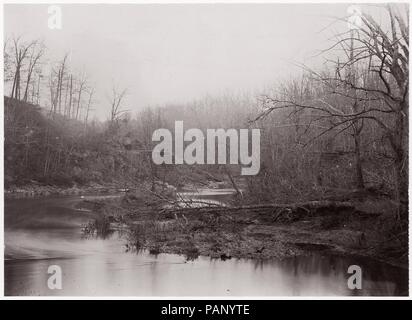 Bull Run. Blackburn's Ford. Artiste : Timothy H. O'Sullivan (Américain, né en Irlande, 1840-1882). Ancienne Attribution : autrefois attribués à Mathew B. Brady (Américain, né en Irlande, 1823 ?-1896) de New York. Date : ca. 1862. Musée : Metropolitan Museum of Art, New York, USA. Banque D'Images