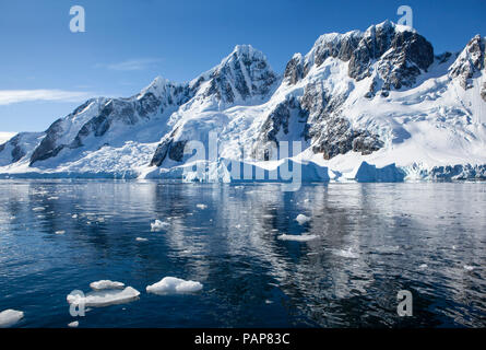 L'antarctique, Péninsule Antarctique, l'océan Antarctique iceberg dans Banque D'Images