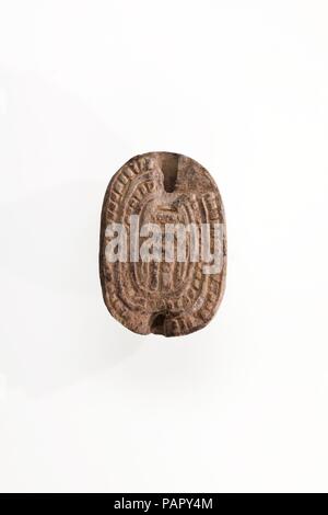 Scarab. Dimensions : l. 2,2 cm (7/8 po). Dynastie DYNASTIE : 12-18. Date : ca. 1981-1295 av. J.-C.. Musée : Metropolitan Museum of Art, New York, USA. Banque D'Images