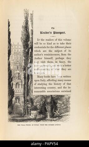 Photos de l'Italie. Auteur : Charles Dickens (British, Portsmouth 1812-1870 Rochester). Fiche technique : Dimensions : 6 7/8 x 4 3/8 in. (17,5 x 11,1 cm) réserve : 7 1/16 x 4 3/4 x 13/16 in. (18 x 12 x 2 cm). Illustrateur : Samuel Palmer (britannique, Londres 1805-1881 Redhill, Surrey). Editeur : Bradbury & Evans. Date : 1846. Musée : Metropolitan Museum of Art, New York, USA. Banque D'Images