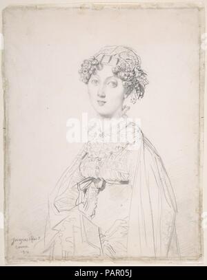 Lady Mary Cavendish-Bentinck ( ?-1843). Artiste : Jean Auguste Dominique Ingres (Français, Montauban 1780-1867 Paris). Dimensions : 8 5/8 x 6 3/4 in. (21,9 x 17,1 cm). Date : 1816. Musée : Metropolitan Museum of Art, New York, USA. Banque D'Images