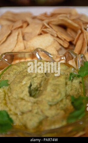 Baba Ghanoush (propagation d'aubergine) Banque D'Images