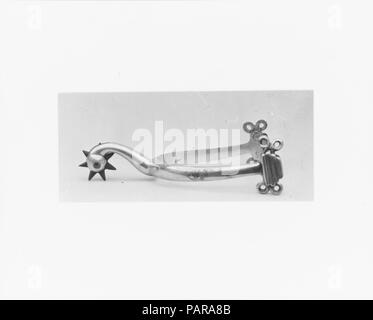 Éperon. Culture : L'Américain. Dimensions : 5 1/4 x 3 in. (13,3 x 7,6 cm). Bouilloire : Paul Revere Jr. (Américain, Boston, Massachusetts, Boston, Massachusetts, 1734-1818). Date : 1770-1800. Musée : Metropolitan Museum of Art, New York, USA. Banque D'Images