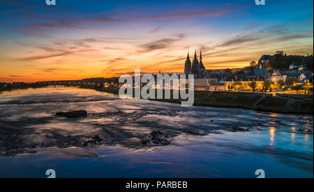 Soleil libre de Blois et de la Loire, France Banque D'Images