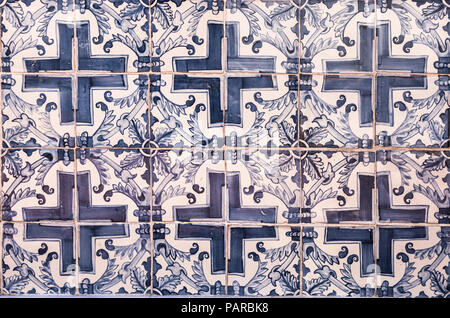 Vintage des azulejos, carreaux traditionnels portugais Banque D'Images