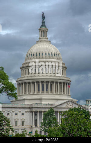 Menaces sur le Capitole à Washington DC. Banque D'Images