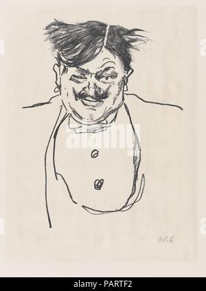 Emil Jannings comme Rodrigo Quast. Artiste : Emil Orlik (Prague, Berlin 1870-1932 austro-hongrois). Fiche technique : Dimensions : 15 x 11 7/16 7/16 in. (39,2 x 29,1 cm). Editeur : Publié par Neue Kunsthandlung, Berlin. Series/portefeuille : 13/100. Date : 1919. Musée : Metropolitan Museum of Art, New York, USA. Banque D'Images