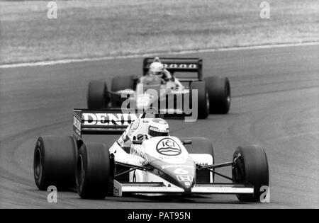 F1 1985, Keke Rosberg, Williams Renault Banque D'Images