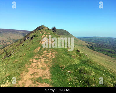 Cat's back ridge, Montagne Noire, Pays de Galles. Banque D'Images