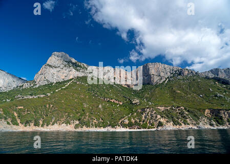 Littoral sur Golfo di Orosei, Sardaigne, Italie Banque D'Images