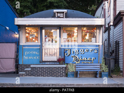 Jigger's Diner, East Greenwich, Rhode Island Banque D'Images