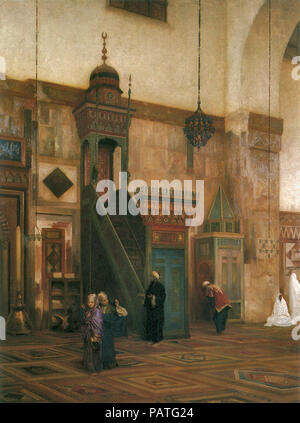 Frederic Leighton - Certaines parties de l'intérieur de la Grande Mosquée de Damas Banque D'Images