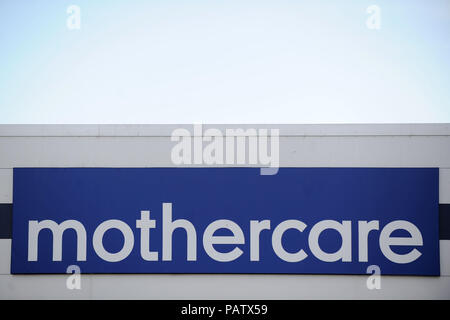 Mothercare boutique sign logo. Banque D'Images