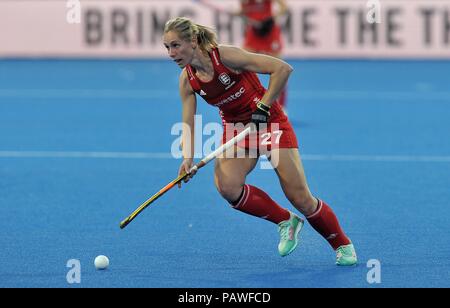 Londres, Royaume-Uni. Le 25 juillet, 2018. Jo Hunter (FRA). USA V Angleterre. Match 12. Extérieure B. Womens Hockey World Cup 2018. Lee Valley hockey centre. Queen Elizabeth Olympic Park. Stratford. Londres. UK. 25/07/2018. Credit : Sport en images/Alamy Live News Banque D'Images