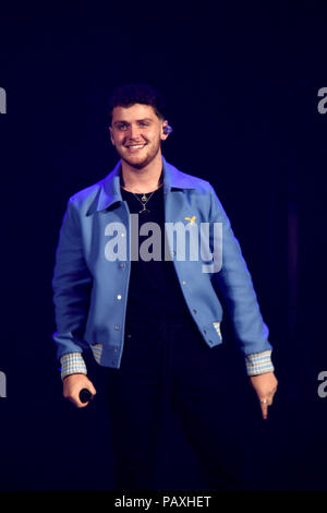 B96 Radio Chicago Summer Bash 2018 Pepsi Concert à l'Allstate Arena à Rosemont, IL, USA le 23 juin 2018 Comprend : Bazzi Où : Rosemont, Illinois, United States Quand : 23 Juin 2018 Crédit : Adam Bielawski/WENN.com Banque D'Images