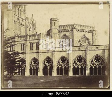 [Cathédrale de Salisbury]. Artiste : Inconnu (britannique). Date : 1850. Musée : Metropolitan Museum of Art, New York, USA. Banque D'Images