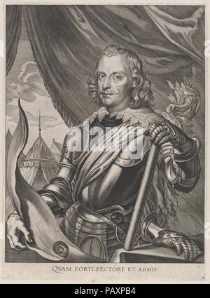 Planche 3 : Portrait de Ferdinand Cardinal Infante d'Espagne, en armure militaire ; de Guillielmus Becanus (erenissimi "Principis Ferdinandi, Hispaniarum Infantis...'. Artiste : Jacobus van Schoor (flamande, Anvers, 1633 active). Fiche Technique Dimensions : (découpés) : 15 1/4 × 11 1/4 in. (38,7 × 28,5 cm). Publié dans : Anvers. Editeur : Johannes Meursius (flamande, active 1620-47). Date : 1636. Le 28 janvier 1635, la ville de Gand a célébré l'Entrée du Cardinal-Infant Ferdinand d'Espagne, l'a récemment nommé gouverneur de la sud des Pays-Bas. Un groupe d'artistes flamands ont été commandées pour créer Banque D'Images