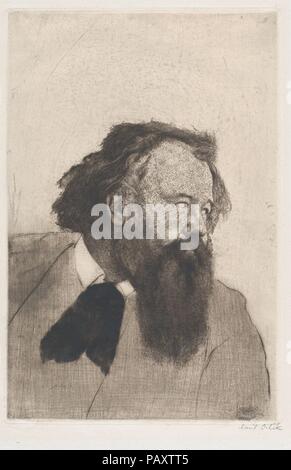 Hermann Bahr. Artiste : Emil Orlik (Prague, Berlin 1870-1932 austro-hongrois). Fiche technique : Dimensions : 16 1/2 x 10 3/4 in. (41,9 x 27,3 cm) plaque : 11 3/4 x 7 7/8 in. (29,8 x 20 cm). Date : 1904. Musée : Metropolitan Museum of Art, New York, USA. Banque D'Images