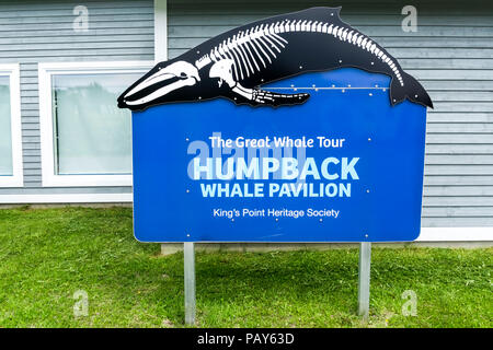 King's Point Humpback Whale Pavilion, Newfpundland, Canada Banque D'Images