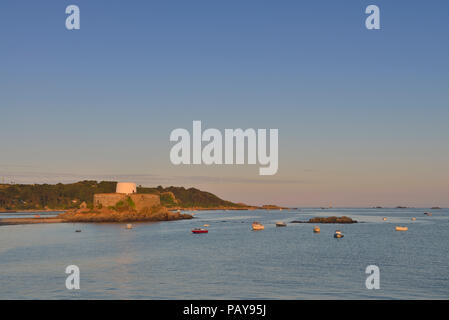 Fort Gray Shipwreck Museum, Rocquaine Bay, l'île de Guernsey, Channel Islands, Îles britanniques Banque D'Images