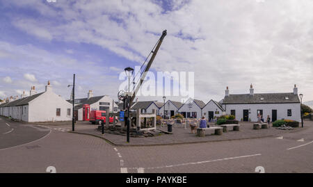 Easdale harbour Argyll. L'Écosse. Village minier d'ardoise. Banque D'Images