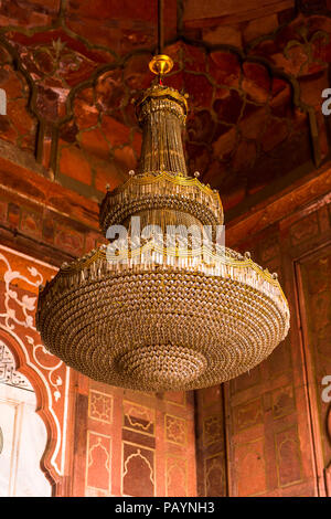 DELHI, INDE - Jan 18, 2016 : Intérieur de la Jama Masjid, vieille ville de Delhi, Inde. C'est la principale mosquée de Delhi Banque D'Images