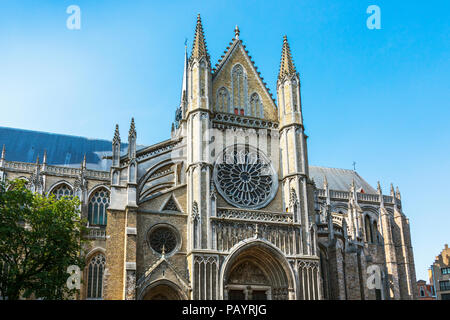 Extérieur de la cathédrale St Martins Ypres, Belgique Banque D'Images