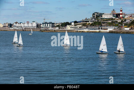 Les championnats nationaux de voile Laser Plymouth UK Juillet 2018 Banque D'Images