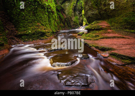 Chaire Devils - longue vue d'exposition, des Trossachs, Ecosse Banque D'Images