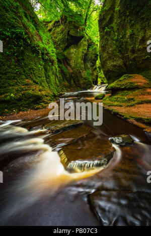 Chaire Devils - longue vue d'exposition, des Trossachs, Ecosse Banque D'Images