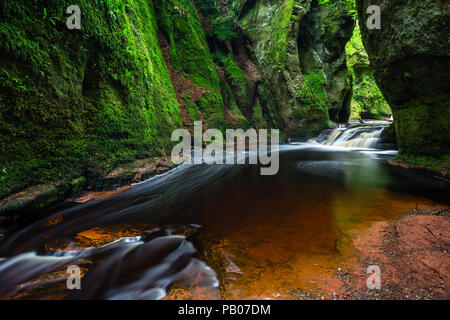 Chaire Devils - longue vue d'exposition, des Trossachs, Ecosse Banque D'Images