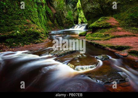 Chaire Devils - longue vue d'exposition, des Trossachs, Ecosse Banque D'Images