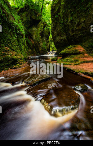 Chaire Devils - longue vue d'exposition, des Trossachs, Ecosse Banque D'Images