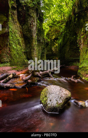 Chaire Devils - longue vue d'exposition, des Trossachs, Ecosse Banque D'Images