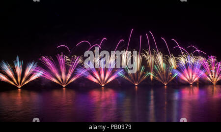 D'artifice, La Valette, Malte Banque D'Images